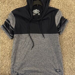 BKLYN Black and Gray Hoodie T-Shirt